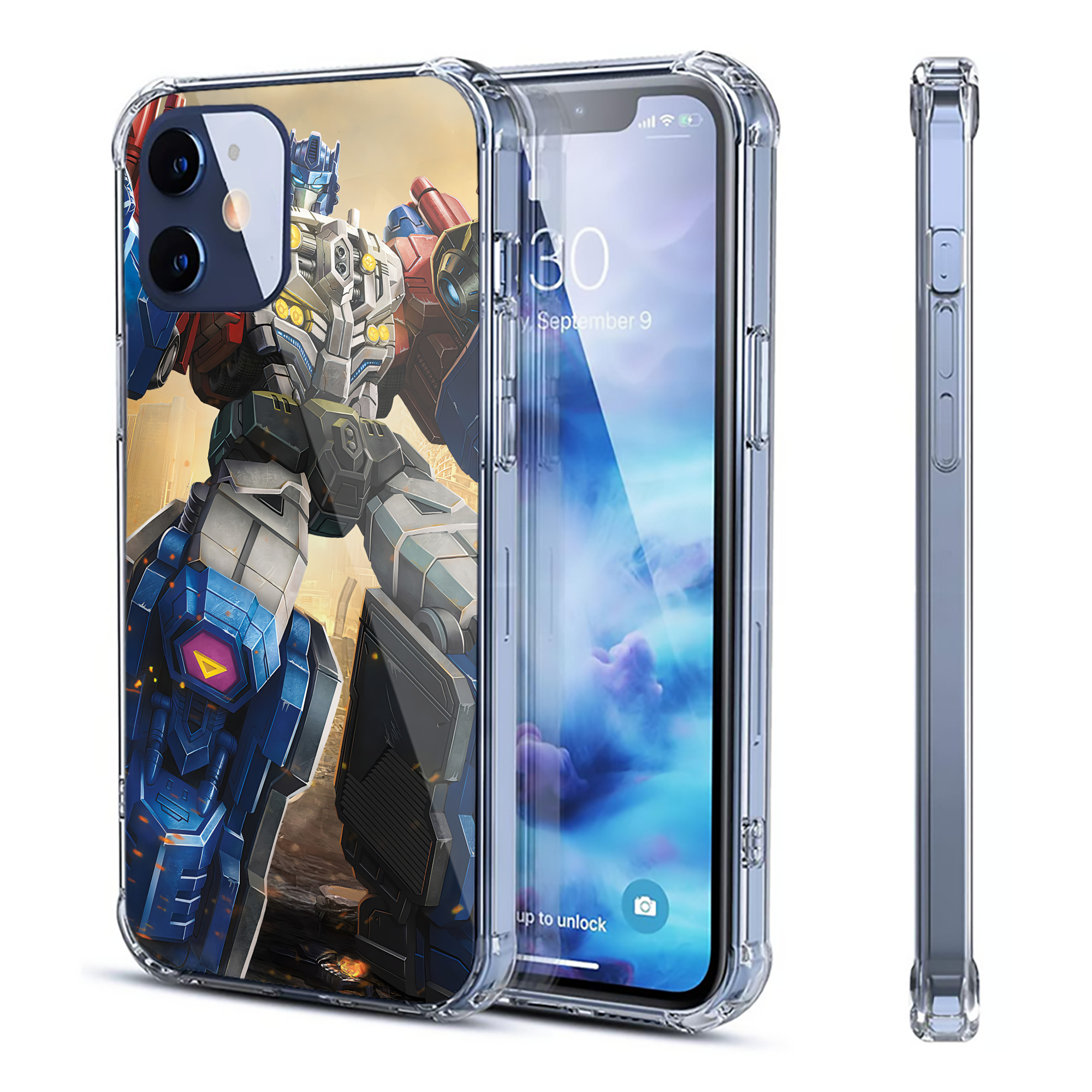 （画像用） Transformers トランスフォーマー 【iPhone 12シリーズ対応】透明スマホケース（クリアソフトケース）